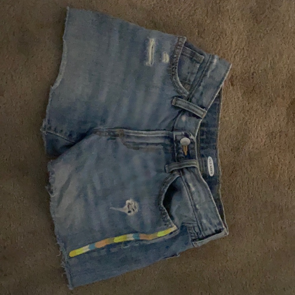 Denim jeans shorts